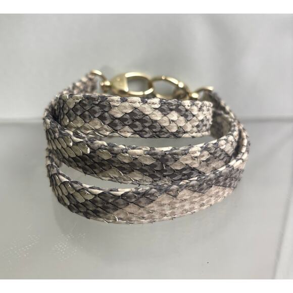 Christian Dior Gold Python Medium Lady Dior Bag Strap - Picture 7 of 10